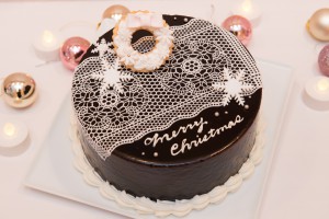 チョコレートケーキ(ホワイトクリスマス)