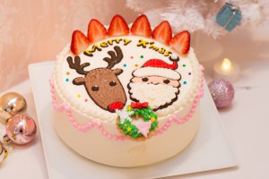 苺ショートケーキ(サンタ&トナカイ) 名古屋の