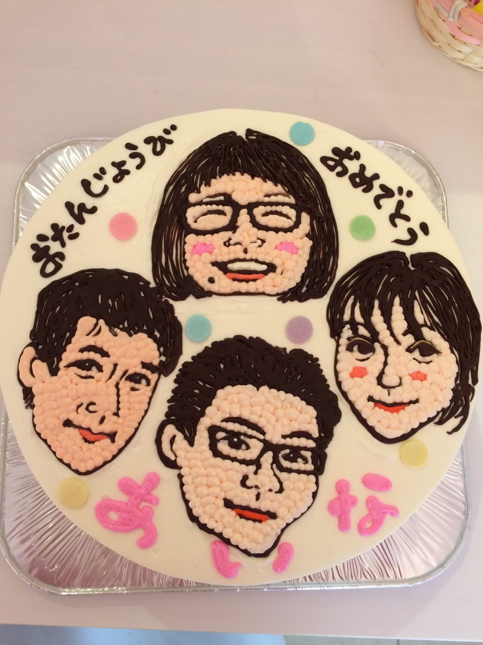 名古屋の似顔絵バースデーケーキ